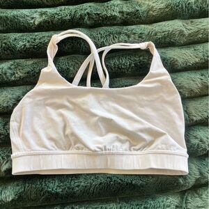 Lulu lemon Women's White Strappy Sport Bra